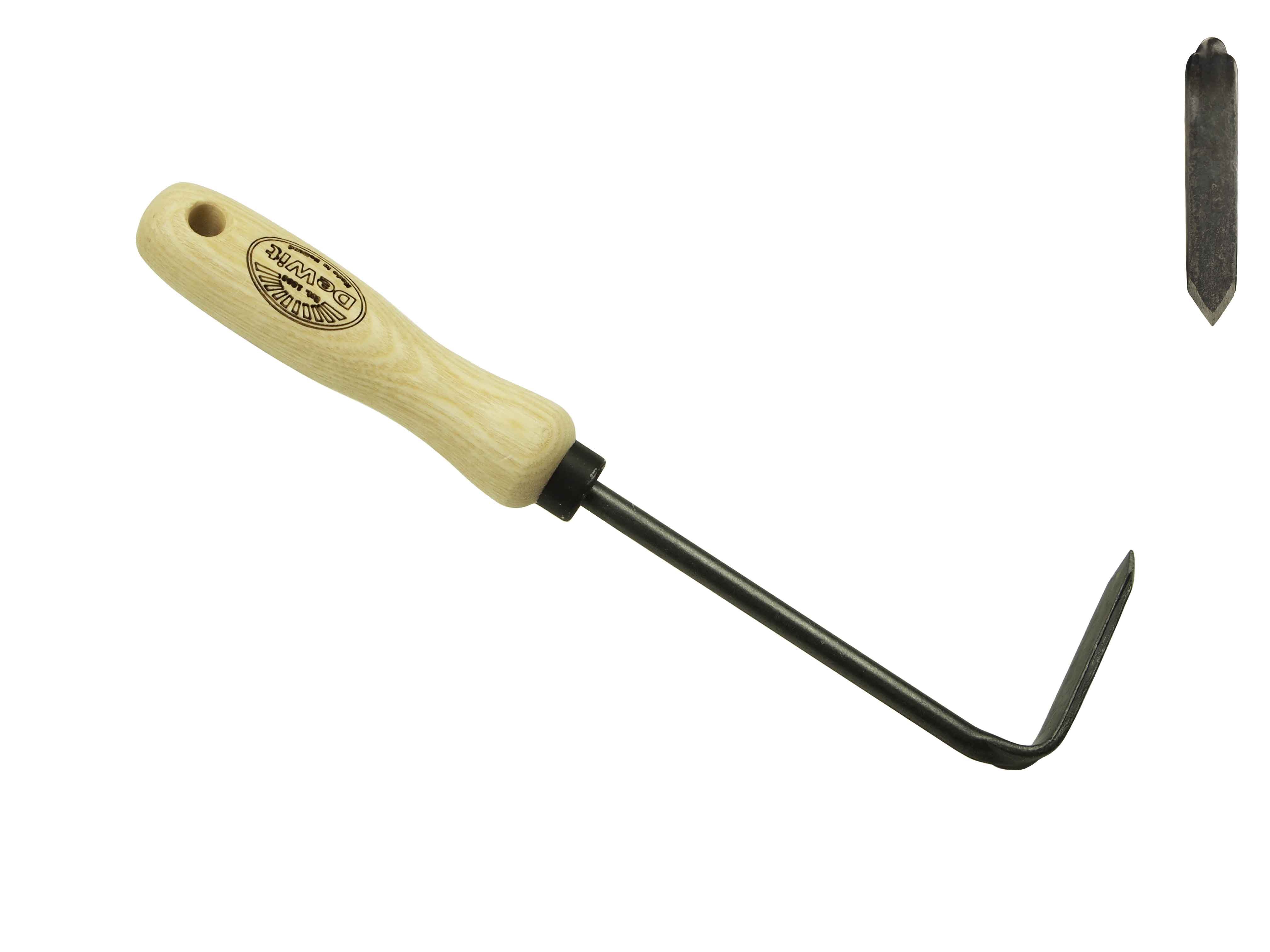 One tine cultivator or finger weeder with 14cm handle